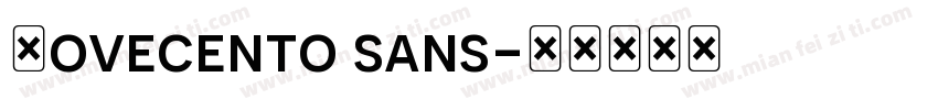 Novecento sans字体转换